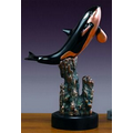 Awesome Orca Award. 18"h x 12"w. Copper Finish Resin.